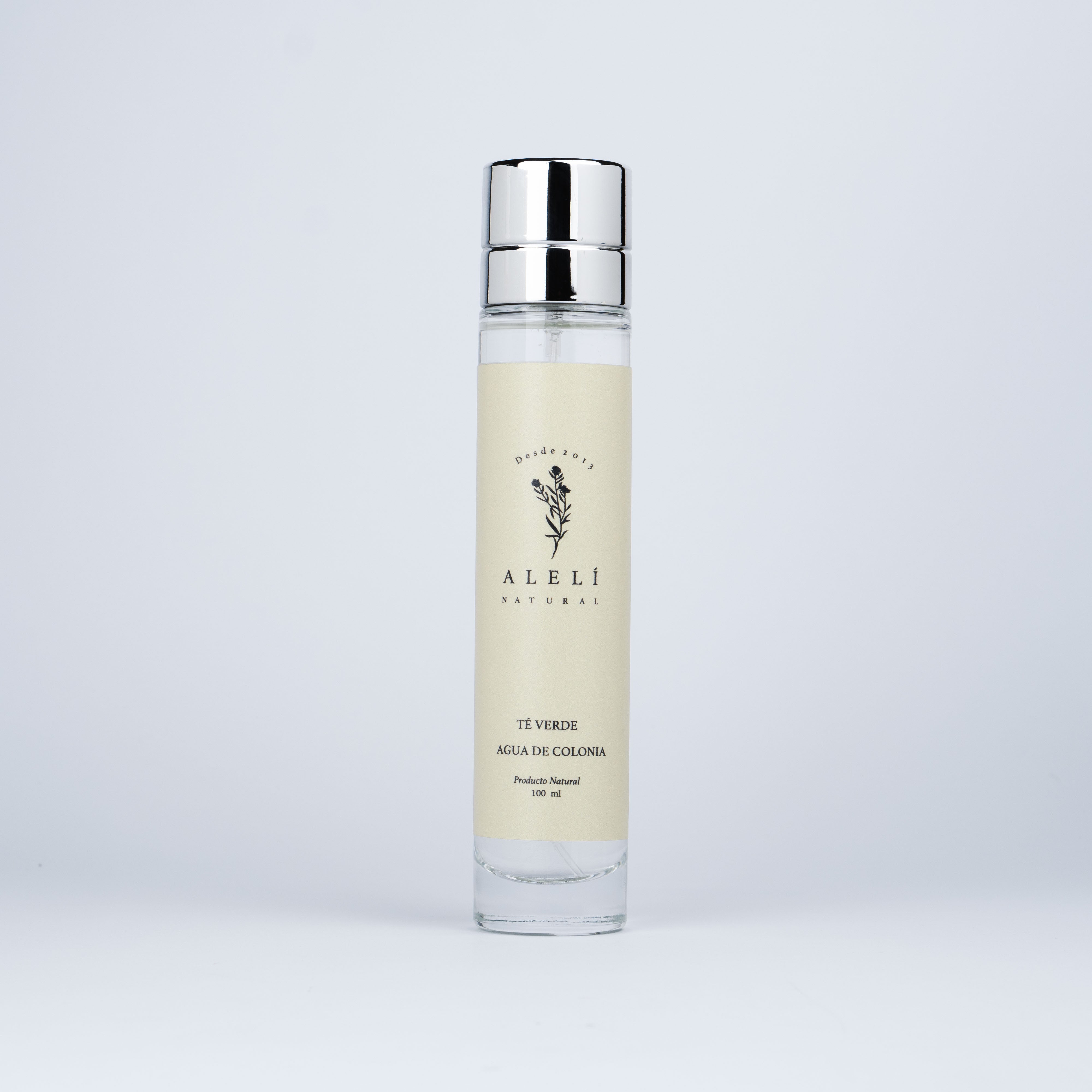 Colonia vegana Alelí Natural 100 ml Té Verde. Frescura herbal con notas cítricas revitalizantes.