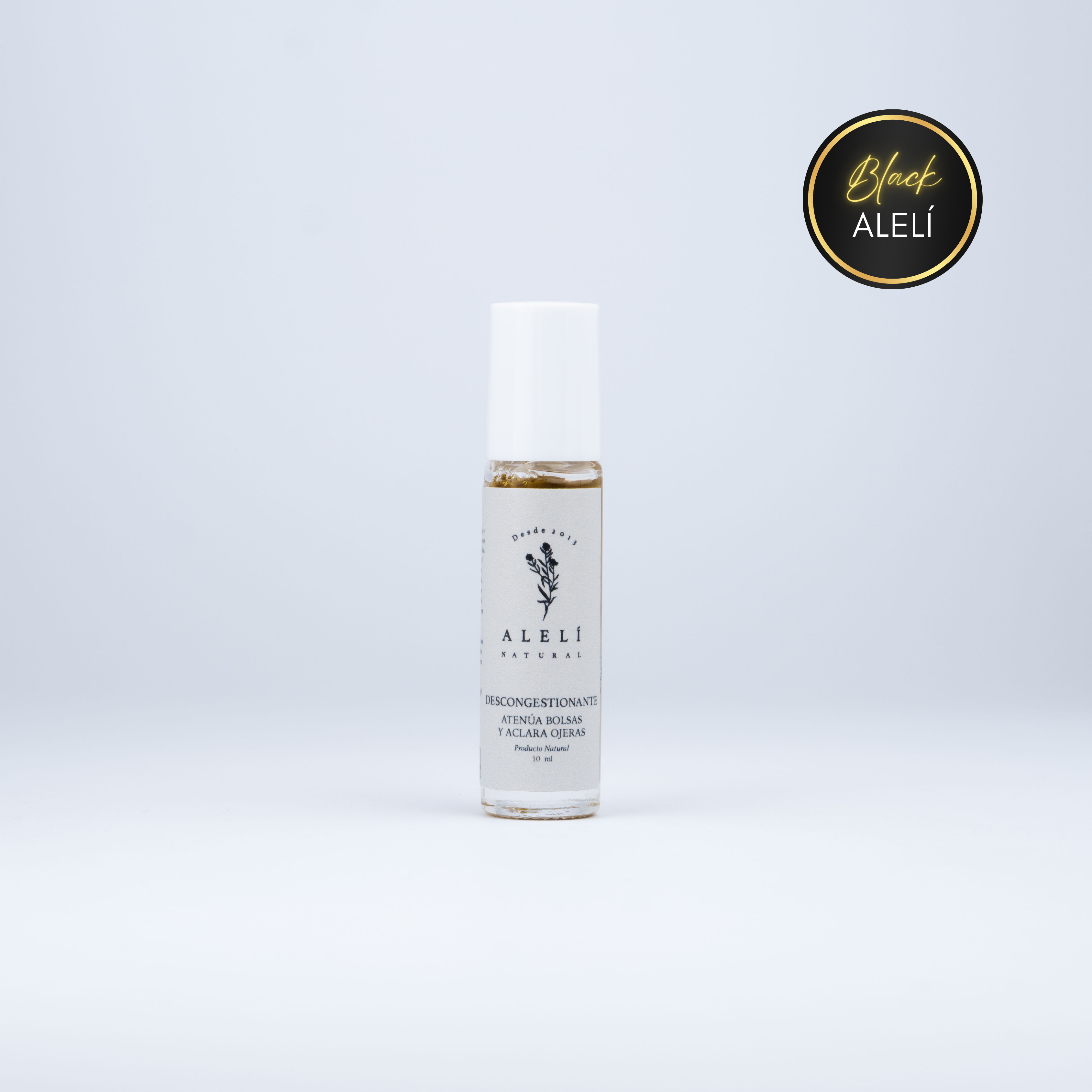 Sérum Desinflamatorio para el Contorno de Ojos Alelí Natural 10 ml. Reduce bolsas y ojeras, refresca la mirada con ingredientes naturales. Black Alelí 35% Off.